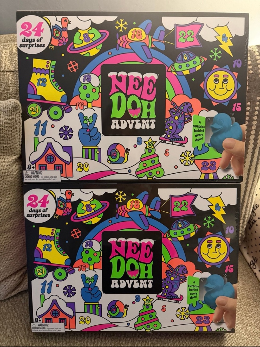 NeeDoh 2026 Advent Calendar SET of 2 24 Days of Fidget & Sensory Toys Christmas